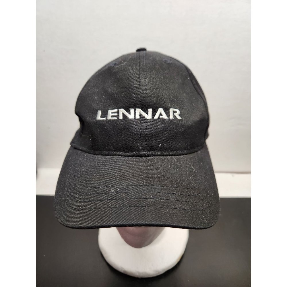 Lennar Black Baseball type strap-back Hat